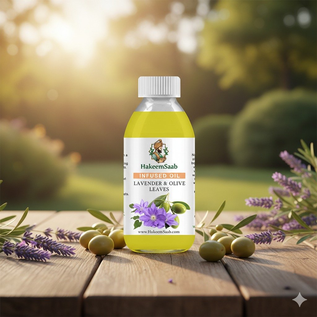 Pansari Lavender & Olive Infused Oil روغن اسطخودوس اور زیتون